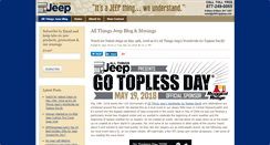 Desktop Screenshot of blog.allthingsjeep.com